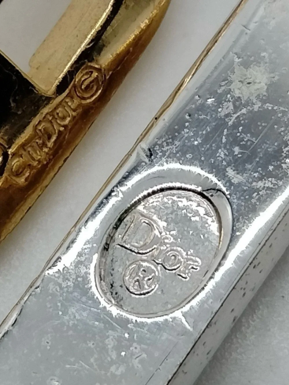 Vintage Christian Dior Silver Logo Tag Black String Double-Layered Wrap Bracelet - Picture 8 of 9